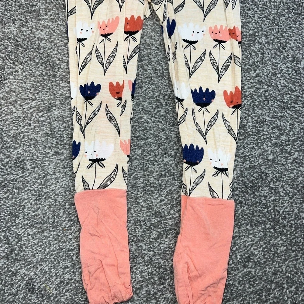 Little sleepies Floral Print Kids Onesie
